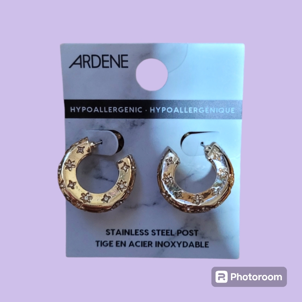 Gold hoop earrings